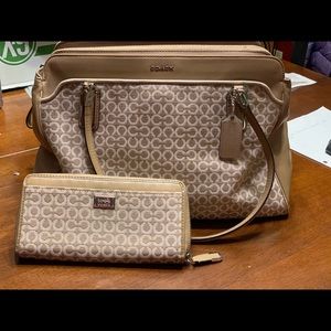 Coach Purse & matching wallet